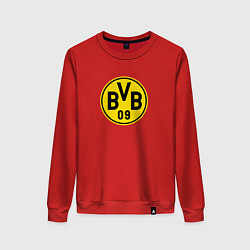 Свитшот хлопковый женский Borussia fc sport, цвет: красный