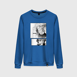 Свитшот хлопковый женский Манга Хоримия, цвет: синий