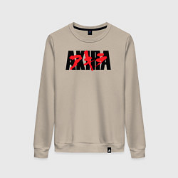 Свитшот хлопковый женский Акира аниме из 1998, цвет: миндальный