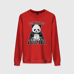 Женский свитшот Panda volleyball