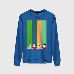 Женский свитшот Ламы - альпаки на учебе