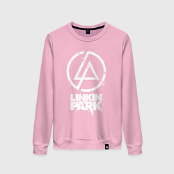 Свитшот хлопковый женский Linkin Park - white, цвет: светло-розовый