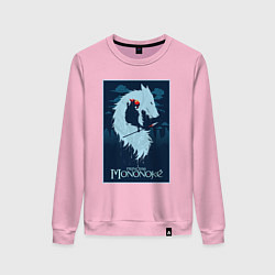 Женский свитшот Мононоке волчица