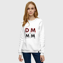 Свитшот хлопковый женский Depeche Mode - DM Memento Mori, цвет: белый — фото 2