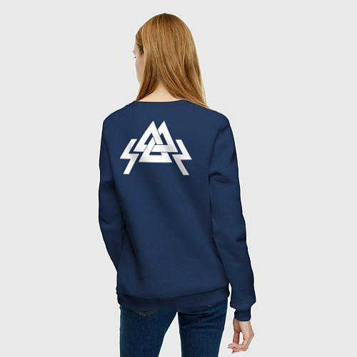 Женский свитшот Молот Тора / Тёмно-синий – фото 4