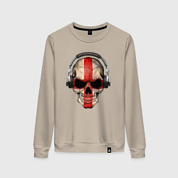 Женский свитшот England music skull