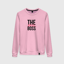 Женский свитшот The real boss