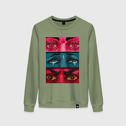 Женский свитшот Странный вгляд