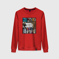 Свитшот хлопковый женский Bring Me the Horizon - music, цвет: красный