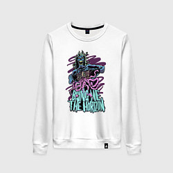 Свитшот хлопковый женский Bring Me the Horizon - Zombie, цвет: белый