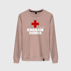 Женский свитшот Почётный донор оргазма