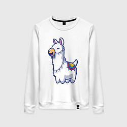 Женский свитшот Весёлая альпака