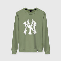 Женский свитшот New York yankees - baseball logo