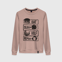 Женский свитшот Есть спать гольф