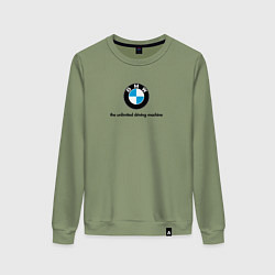 Женский свитшот BMW the unlimited driving machine