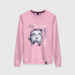 Свитшот хлопковый женский Joy Division - Ian Curtis, цвет: светло-розовый