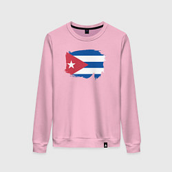 Женский свитшот Флаг Кубы