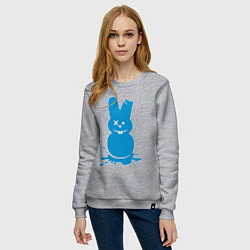 Свитшот хлопковый женский Blue bunny, цвет: меланж — фото 2