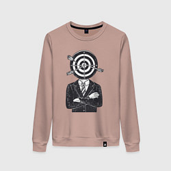 Женский свитшот Человек дартс