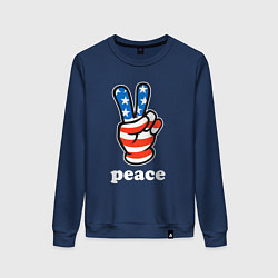 Женский свитшот USA peace