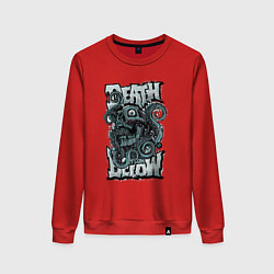 Женский свитшот Череп и осьминог