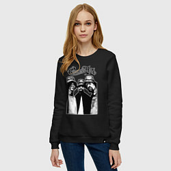 Свитшот хлопковый женский Cypress hill all, цвет: черный — фото 2