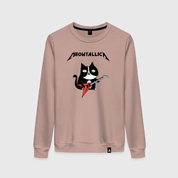 Женский свитшот Meowtallica cat