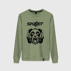 Женский свитшот Skillet - rock panda