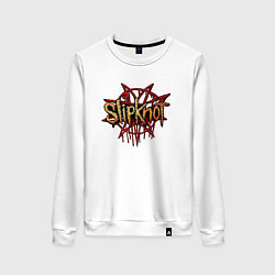 Свитшот хлопковый женский Slipknot original, цвет: белый