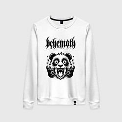 Свитшот хлопковый женский Behemoth - rock panda, цвет: белый