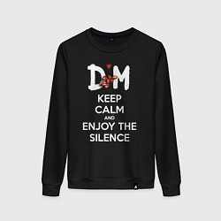 Женский свитшот DM keep calm and enjoy the silence