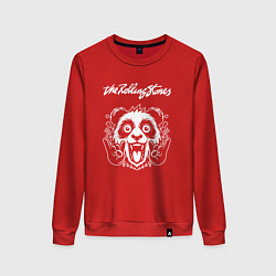 Женский свитшот Rolling Stones rock panda