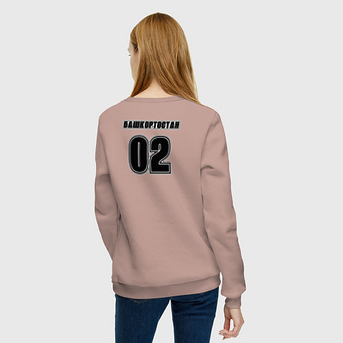Женский свитшот Республика Башкортостан / Пыльно-розовый – фото 4