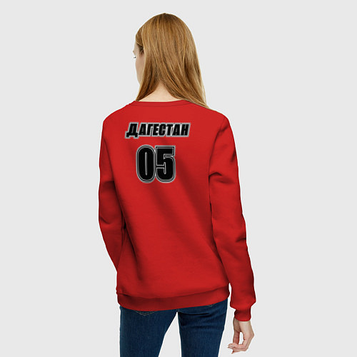 Женский свитшот Республика Дагестан / Красный – фото 4
