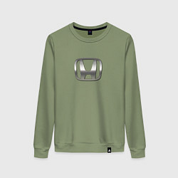 Женский свитшот Honda logo auto grey