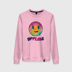 Женский свитшот Offline улыбка смайла