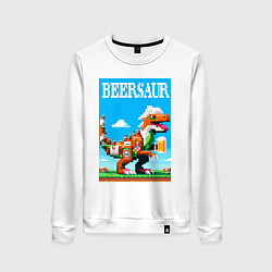 Женский свитшот Beersaur - pixel art