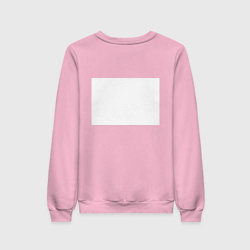 Женский свитшот Нарисованный волк зубами щёлк / Светло-розовый – фото 2