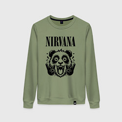 Женский свитшот Nirvana - rock panda