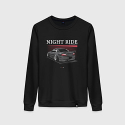 Женский свитшот Nissan skyline night ride