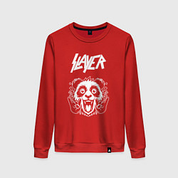 Женский свитшот Slayer rock panda