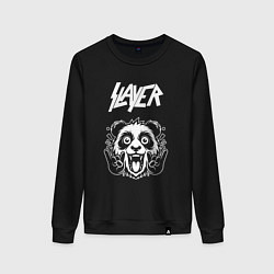 Женский свитшот Slayer rock panda