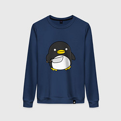 Женский свитшот Линукс пингвин