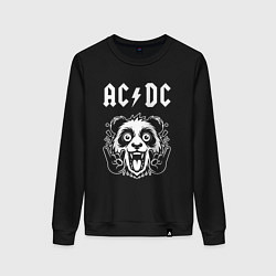 Женский свитшот AC DC rock panda