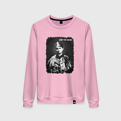 Свитшот хлопковый женский Depeche Mode - Dave enjoy the silence, цвет: светло-розовый