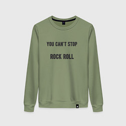 Женский свитшот You cant stop rock roll