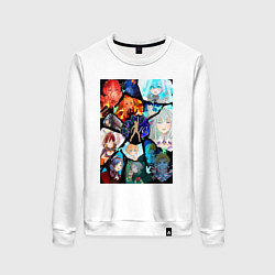 Свитшот хлопковый женский Re:Zero Субару Нацуки, цвет: белый