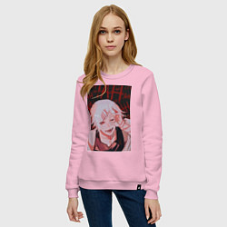 Свитшот хлопковый женский Джузо Сузуя следователь, цвет: светло-розовый — фото 2