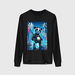 Женский свитшот Panda samurai - bushido ai art