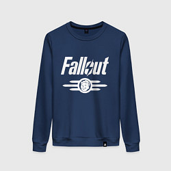 Свитшот хлопковый женский Fallout - vault 33, цвет: тёмно-синий
